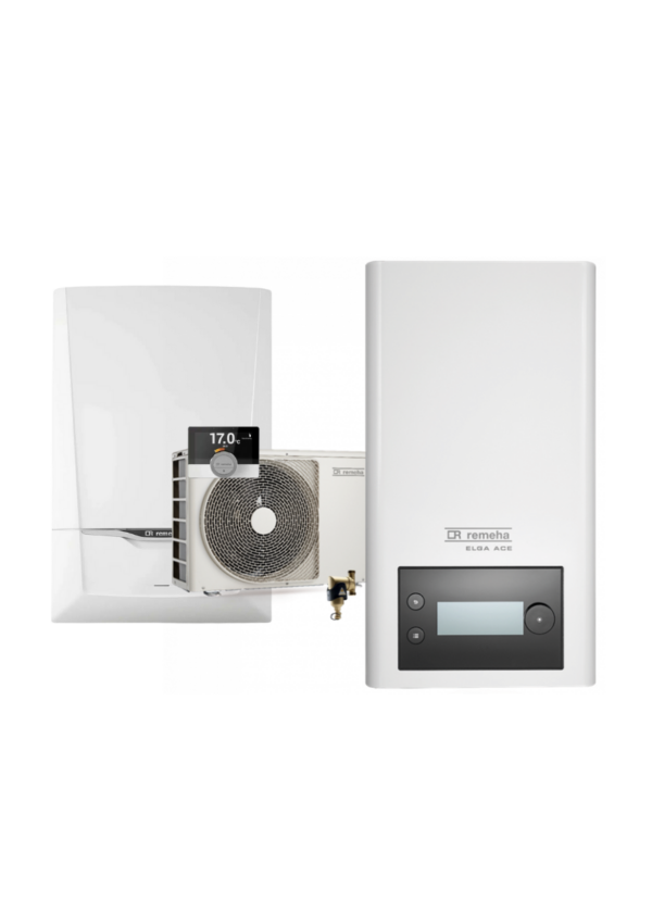 Combideal Remeha Elga Ace warmtepomp 6,0 kW + Remeha Calenta Ace 40C CW5